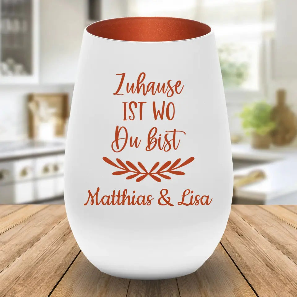 Windlicht - Zuhause ist wo du bist