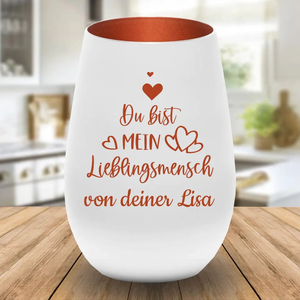 Windlicht - Du bist mein Lieblingsmensch