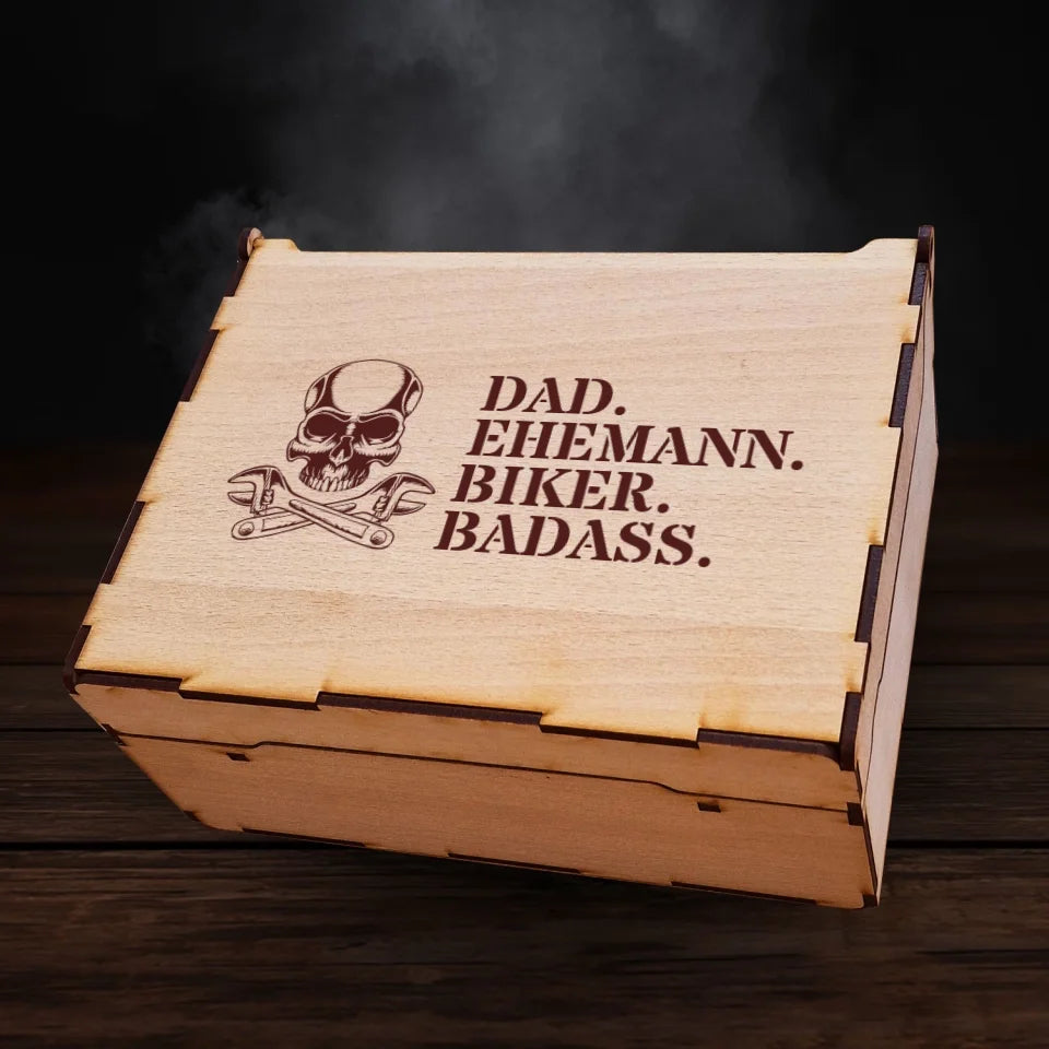 Jägermeister Geschenkbox - Geburtstag - Biker Dad