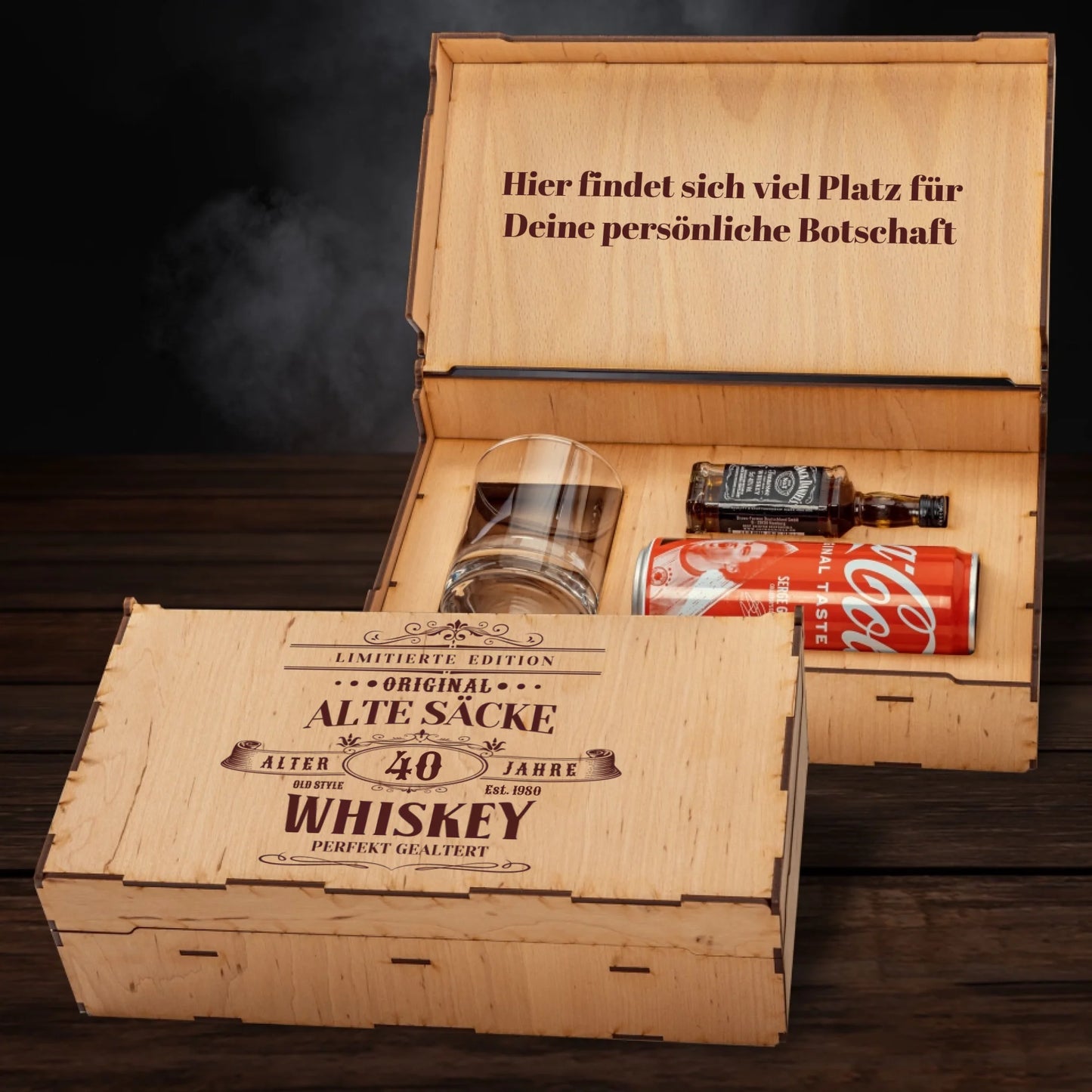 Jack Daniel´s Geschenkbox - Alte Säcke Whiskey mit Jahreszahl