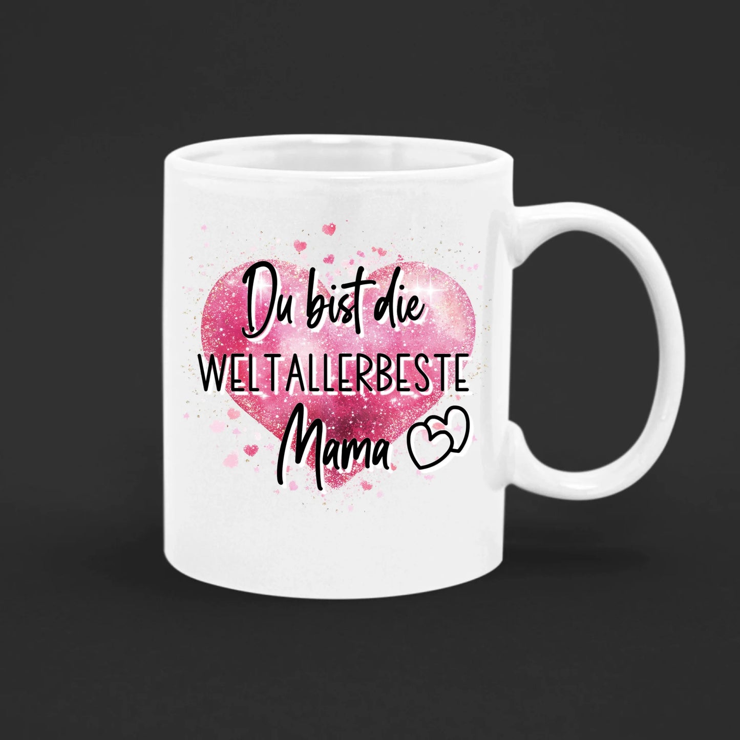 Tasse 11oz - Muttertag - Super Mum mit Zitat - Doppelseitig bedruckt