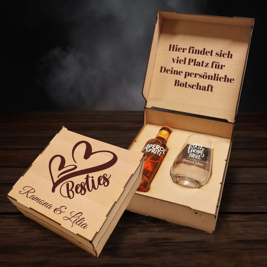 Aperol Spritz Geschenkbox - Besties - Aperol Spritz Geschenkboxen > Geschenk für Freunde - drink4friends