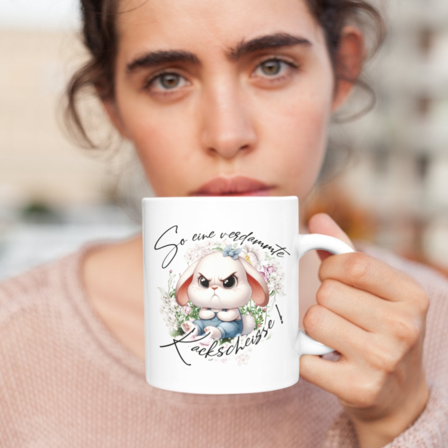 Original Grumpy Mugs - Katze - So eine verdammte Kackscheisse - Tasse - drink4friends