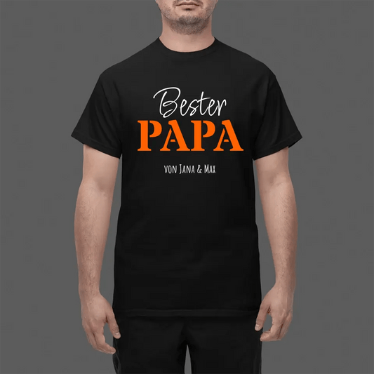 T-Shirt - Bester Papa - Personalisierbar - Customizer - drink4friends