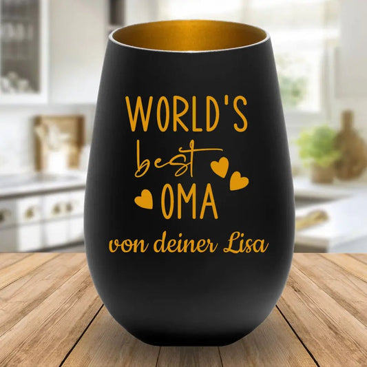 Windlicht - Worlds best Oma - Customizer - drink4friends