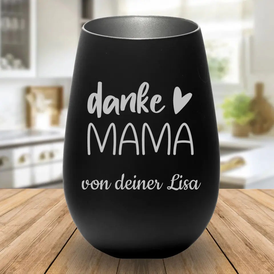 Windlicht - danke Mama