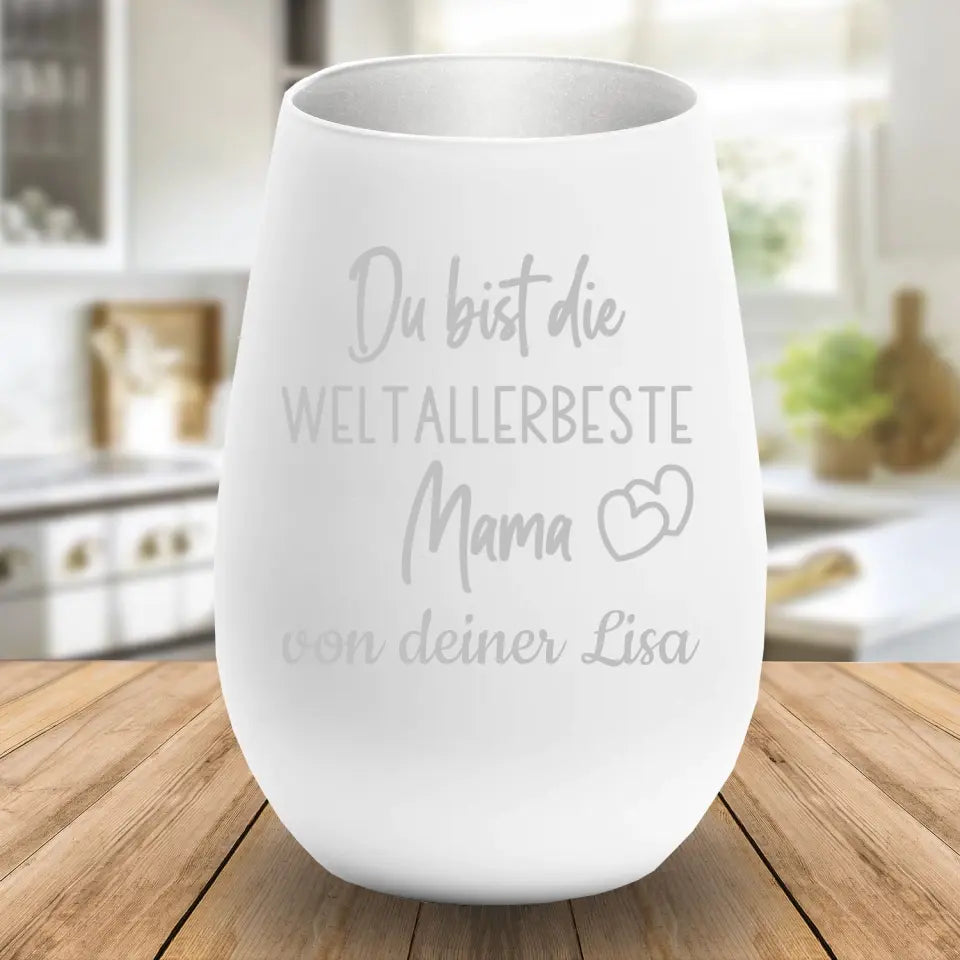 Windlicht - Du bist die weltallerbeste Mama