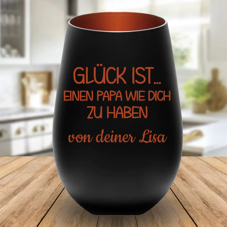 Windlicht - Glück ist einen Papa wie dich zu haben