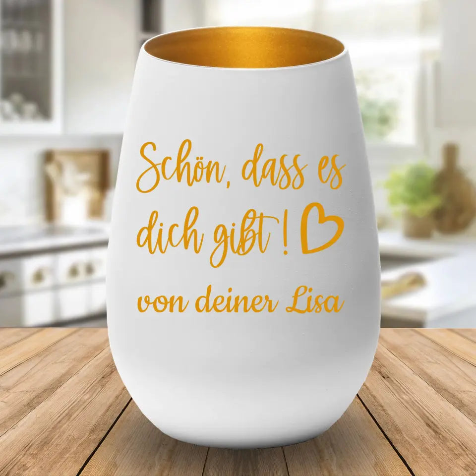 Windlicht - Schön, dass es dich gibt!