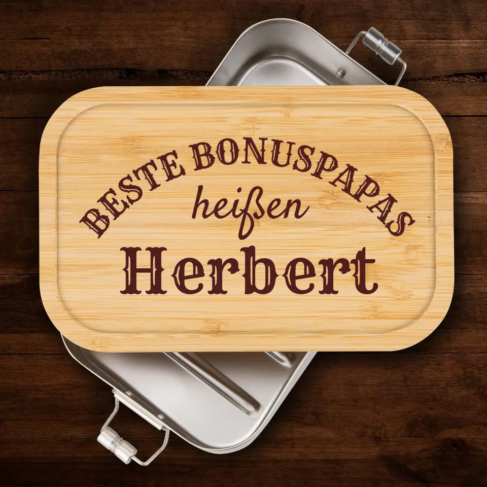 Brotzeitdose - Beste Bonuspapas heißen... - personalisierbar