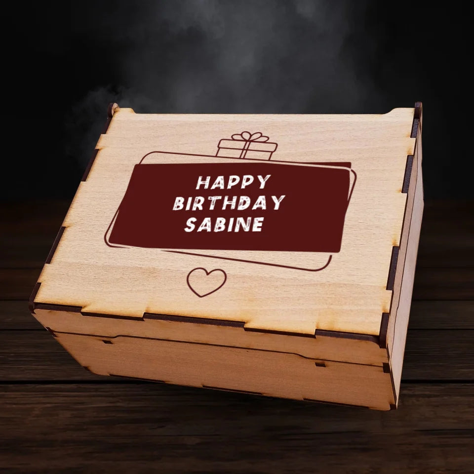 Jägermeister Geschenkbox - Happy Birthday Banner