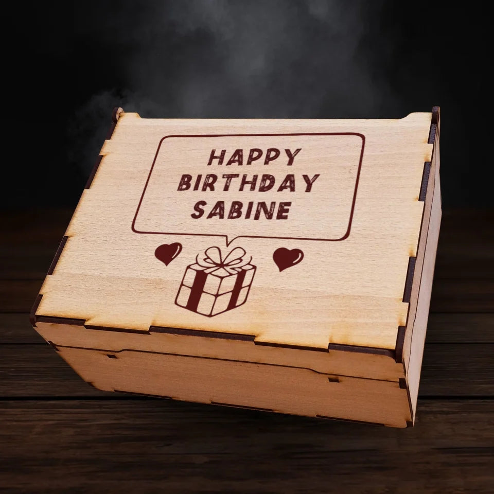 Jägermeister Geschenkbox - Happy Birthday Banner