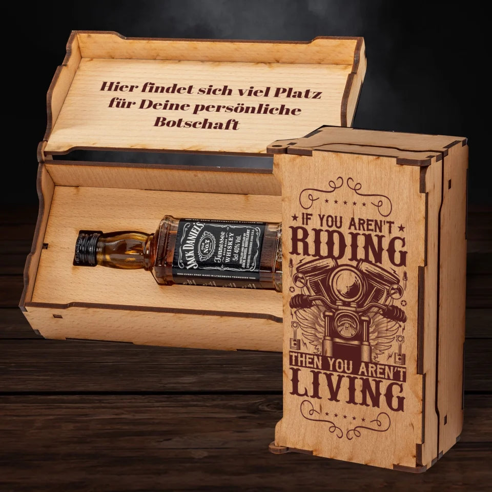 Jack Daniels Geschenkbox - Biker - If you aren't riding then you aren't living