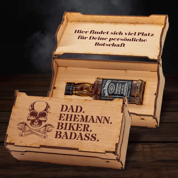 Jack Daniel´s Geschenkbox - Biker Dad. - personalisierbar