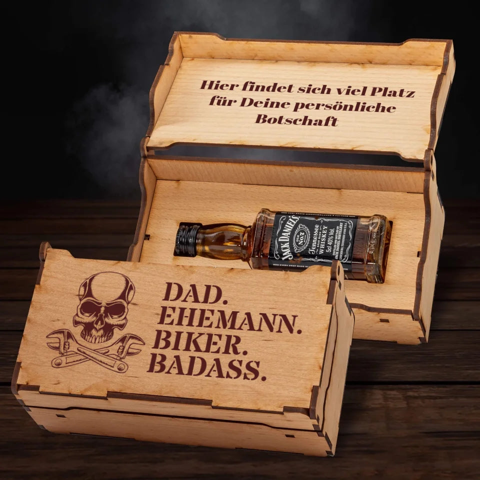 Jack Daniel´s Geschenkbox - Biker Dad. - personalisierbar