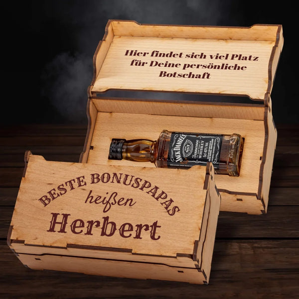 Jack Daniel´s Geschenkbox - Beste Bonuspapas heißen... - personalisierbar