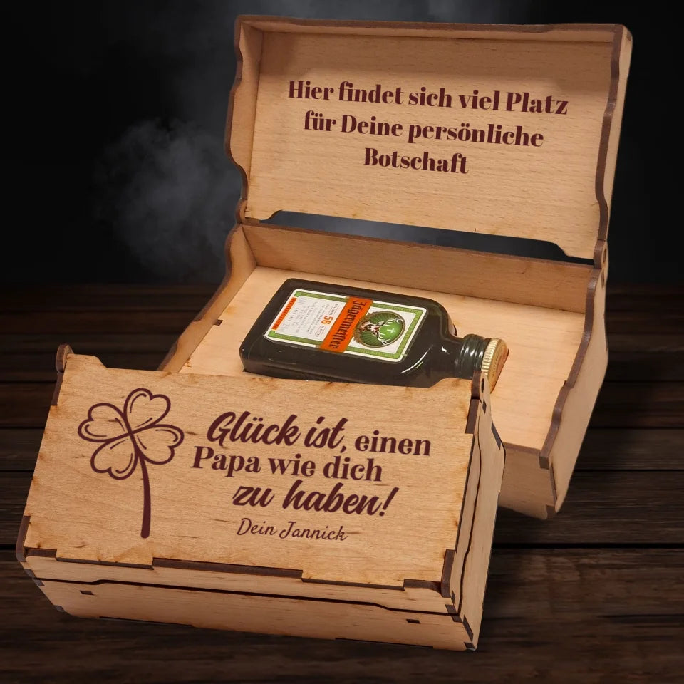 Jägermeister Geschenkbox - Glück ist einen Papa wie dich zu haben