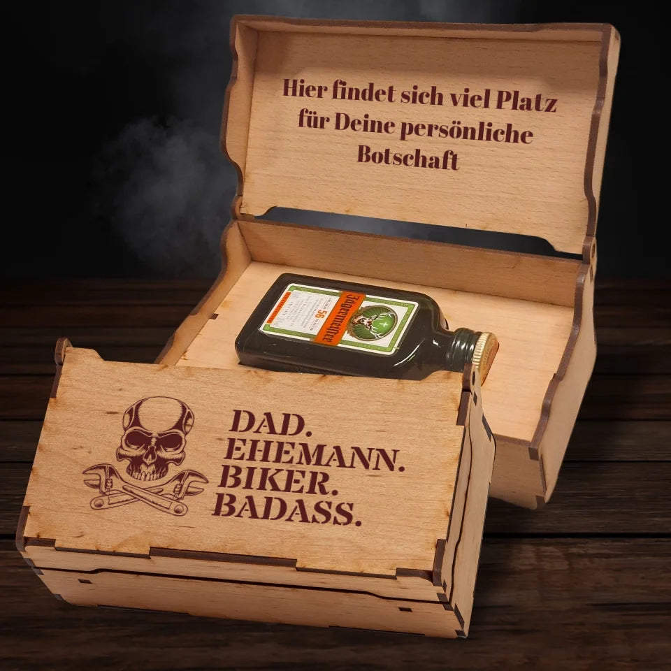 Jägermeister Geschenkbox - Geburtstag - Biker Dad