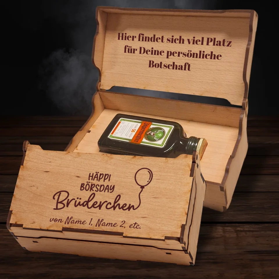Jägermeister Geschenkbox - Geburtstag - Happi Börsday Brüderchen
