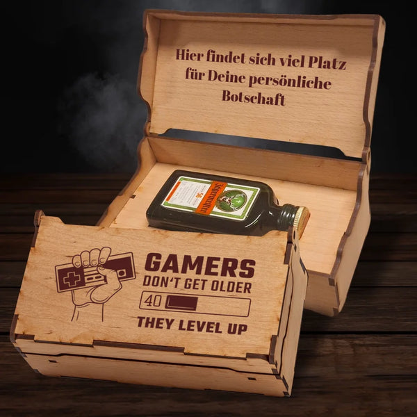 Jägermeister Geschenkbox - Geburtstag - Gamers don´t get older