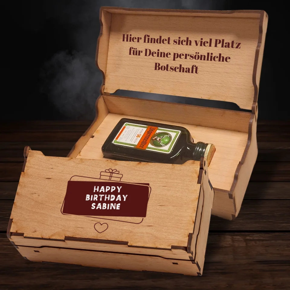 Jägermeister Geschenkbox - Happy Birthday Banner