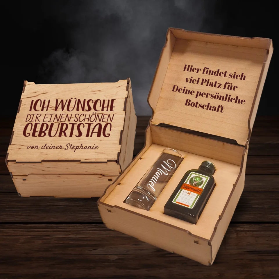 Jägermeister Geschenkbox - Ich wünsche dir einen schönen Geburtstag