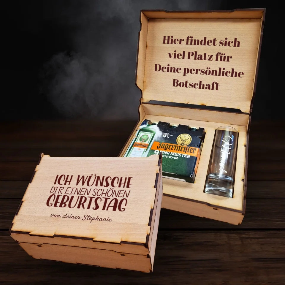 Jägermeister Geschenkbox - Ich wünsche dir einen schönen Geburtstag