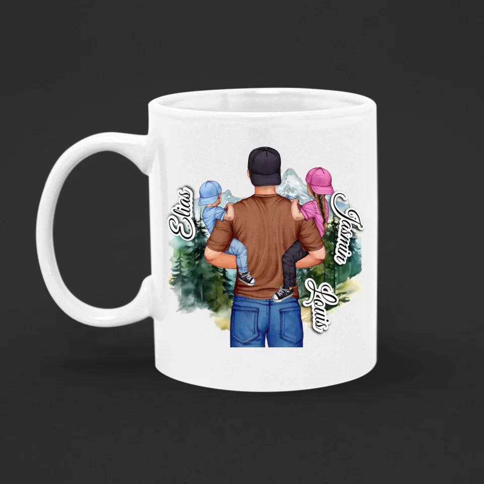 Tasse 11oz - Vatertag - Super Dad mit Zitat