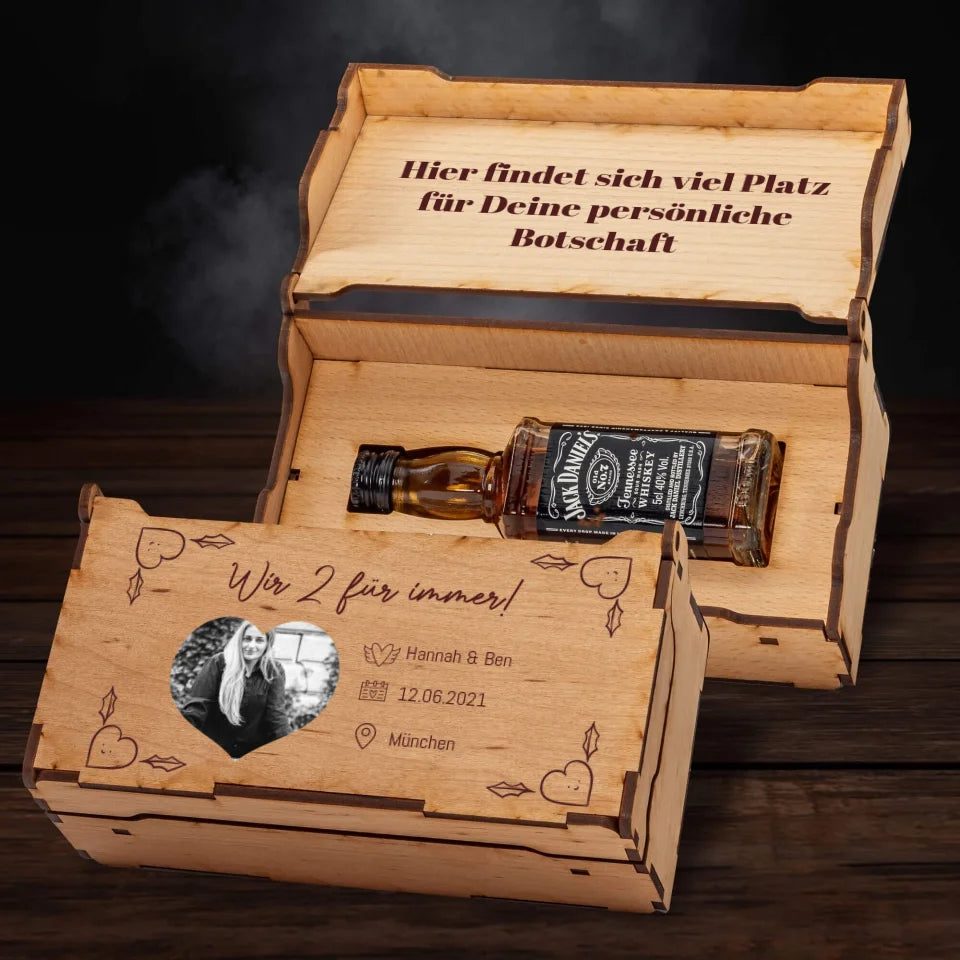 Jack Daniels Geschenkbox - Fotoherz