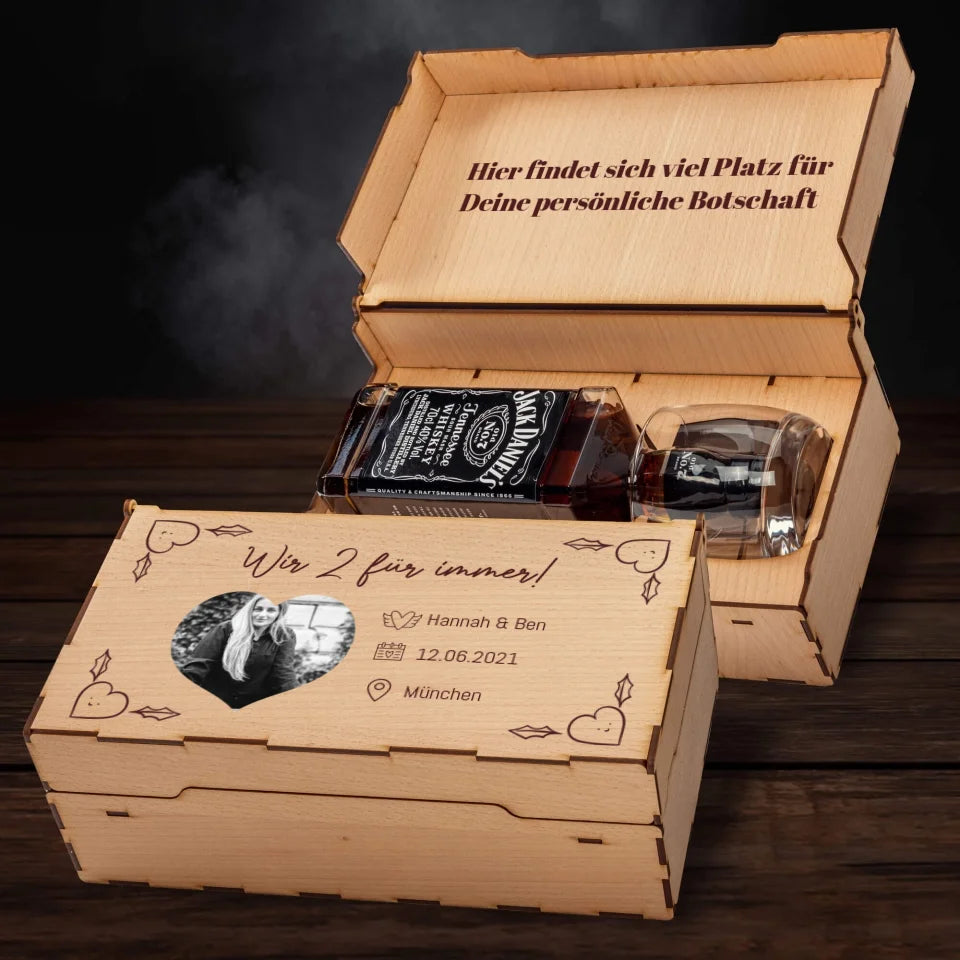 Jack Daniels Geschenkbox - Fotoherz