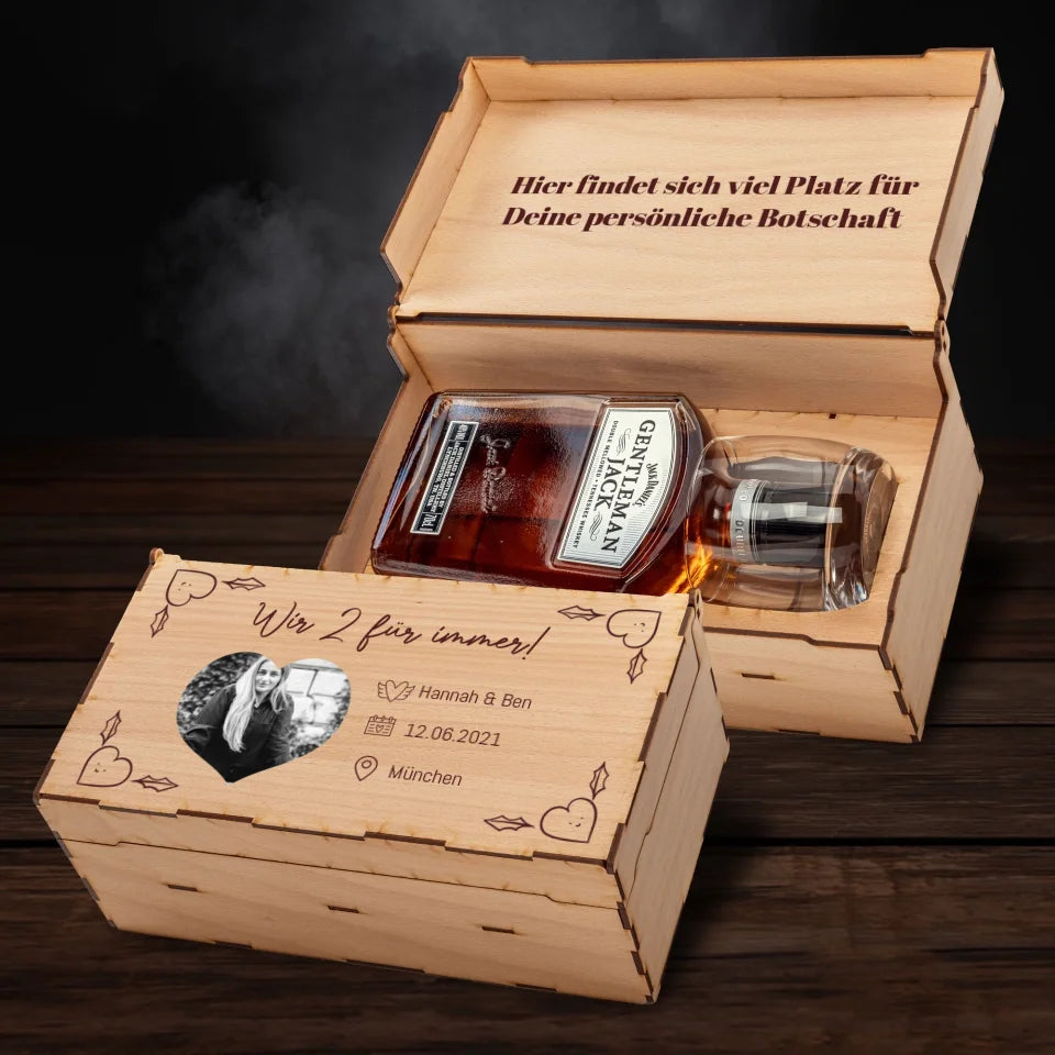 Jack Daniels Geschenkbox - Fotoherz