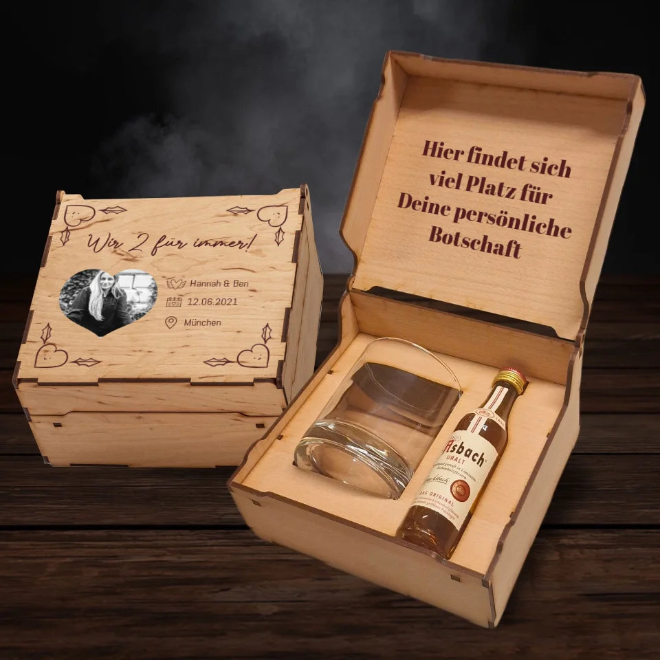 Asbach Geschenkbox - Fotoherz