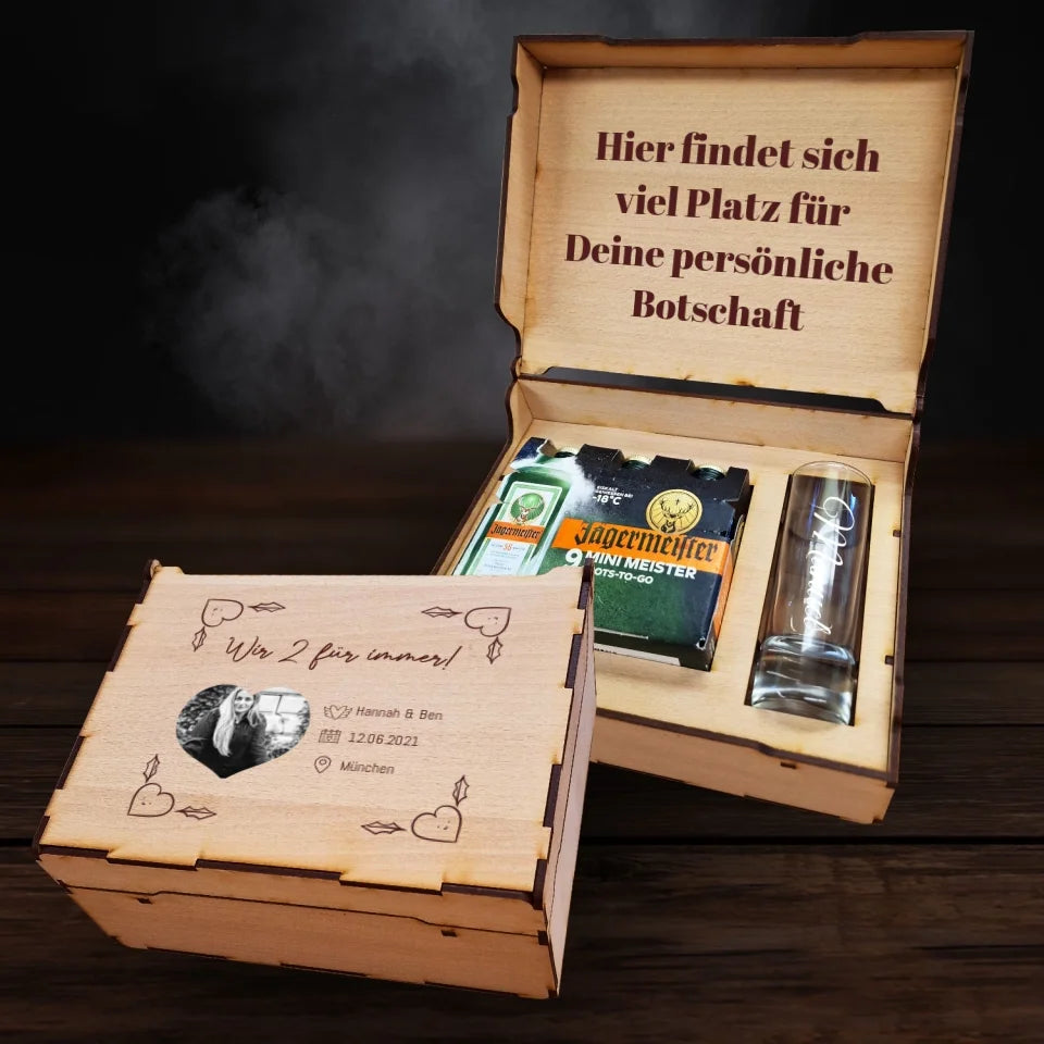 Jägermeister Geschenkbox - Herzfoto