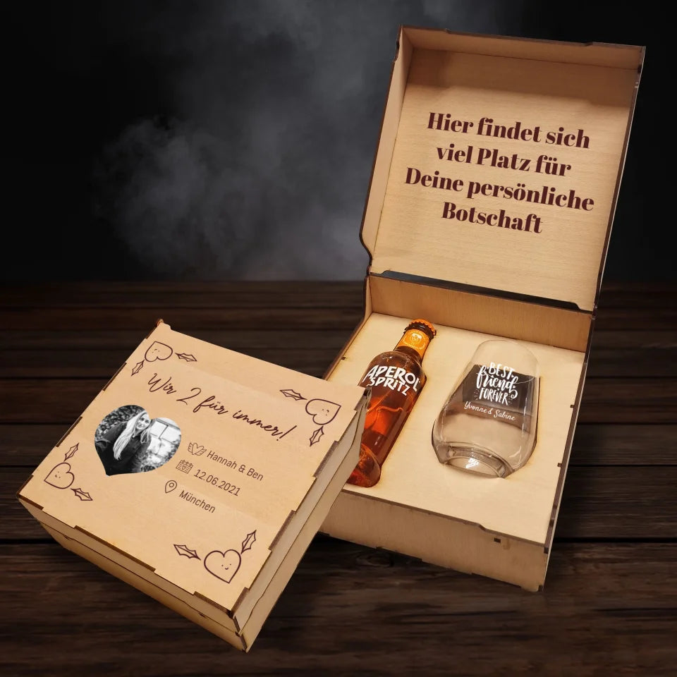 Aperol Spritz Geschenkbox - Herzfoto