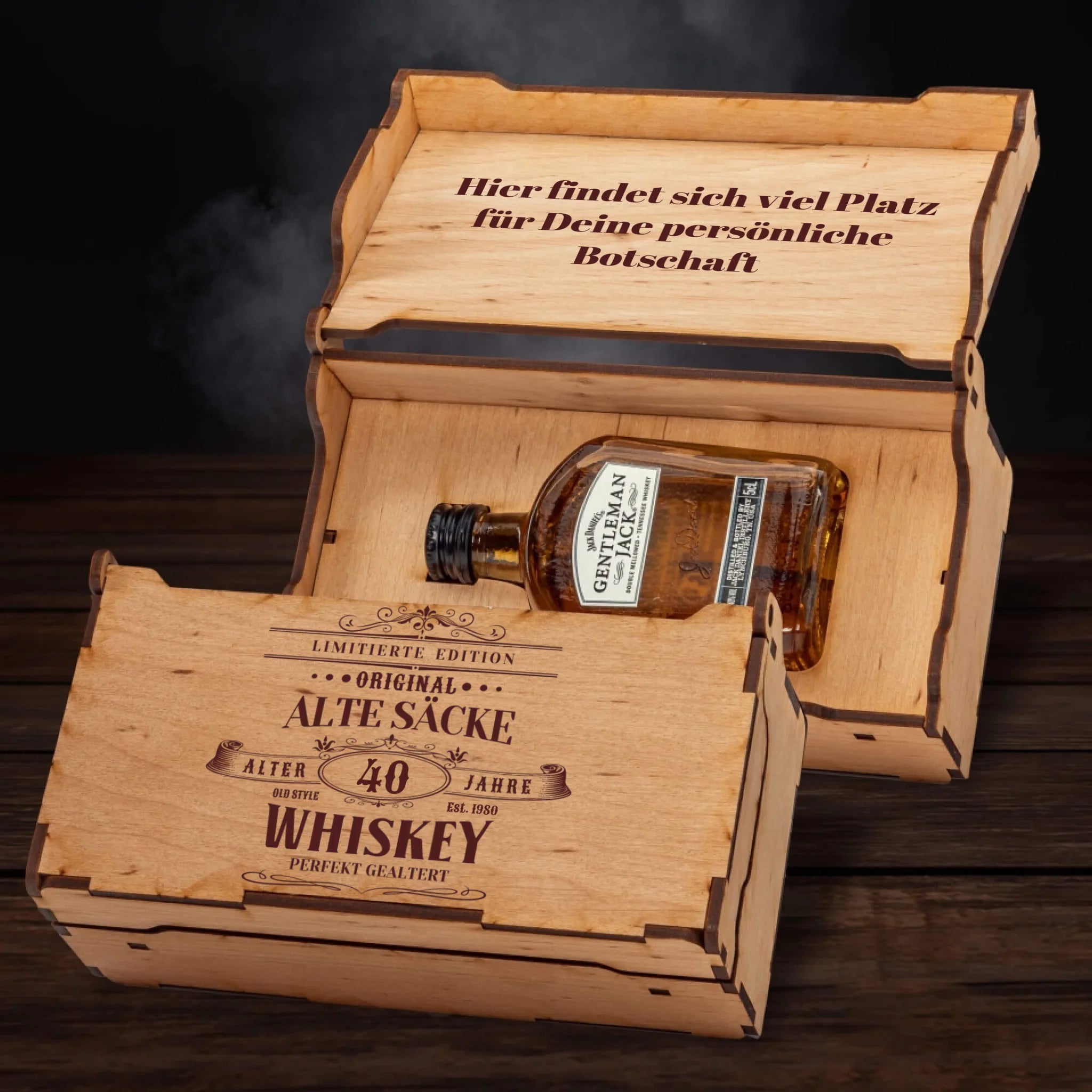 Jack Daniel´s Geschenkbox - Alte Säcke Whiskey mit Jahreszahl