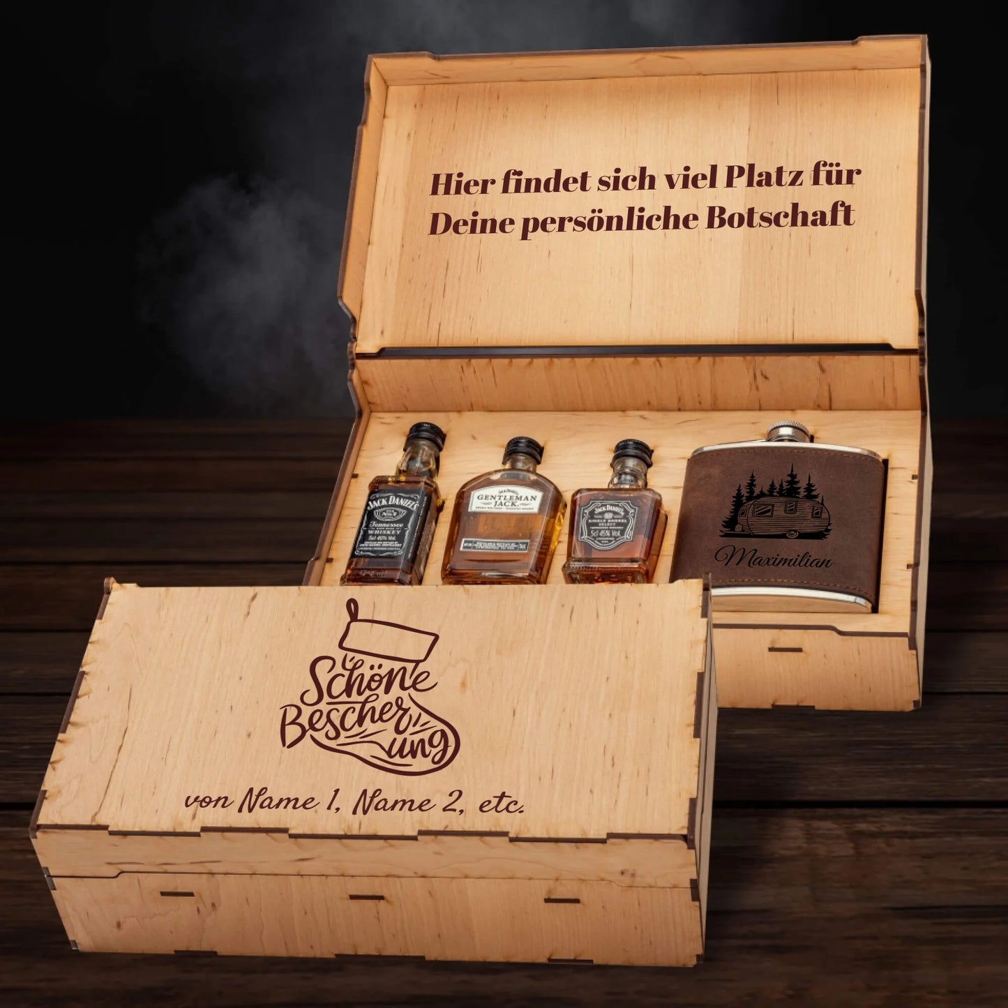 Jack Daniel´s Geschenkbox - Weihnachtssocken Schöne Bescherung