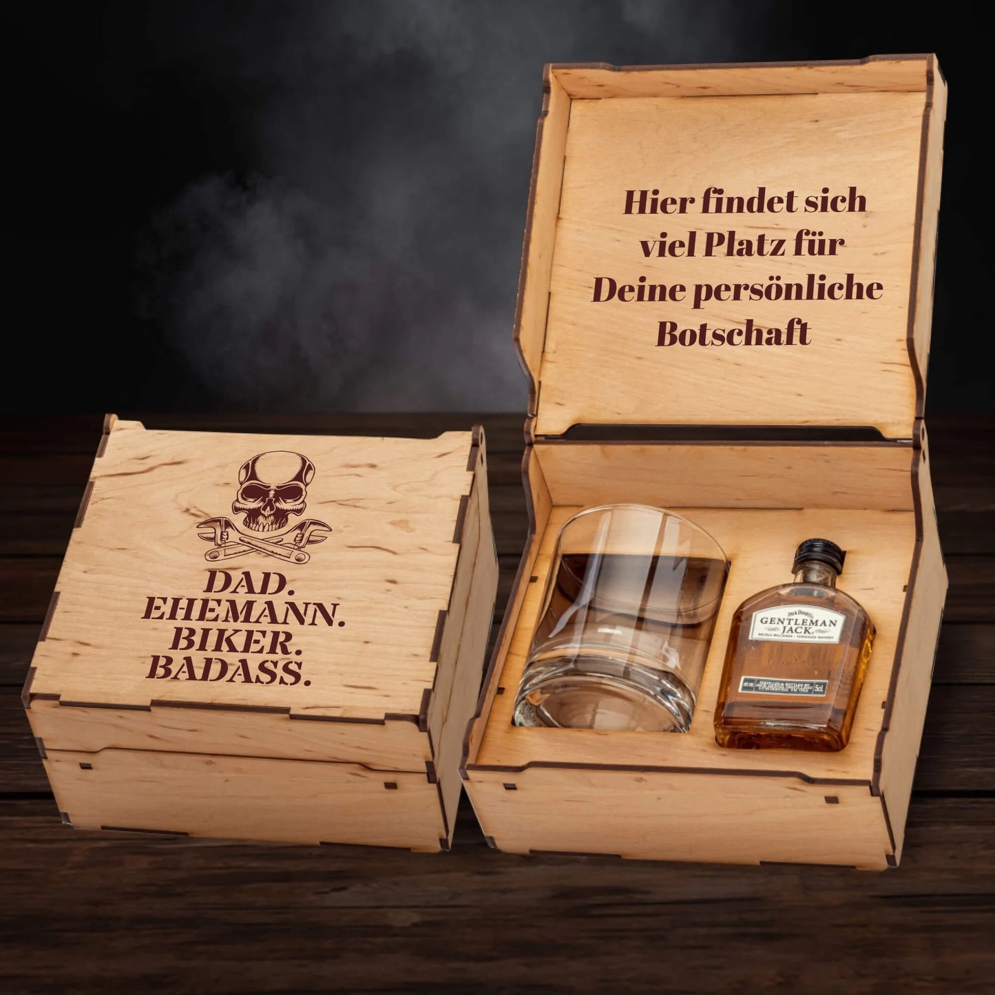 Jack Daniel´s Geschenkbox - Biker Dad. - personalisierbar