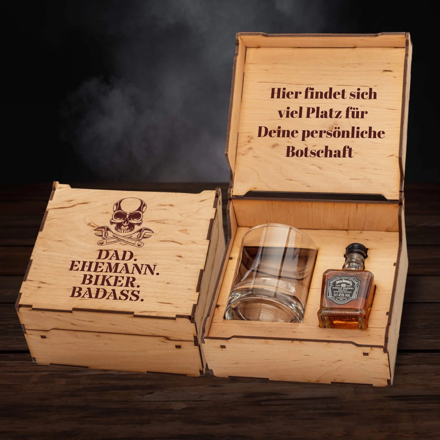 Jack Daniel´s Geschenkbox - Biker Dad. - personalisierbar