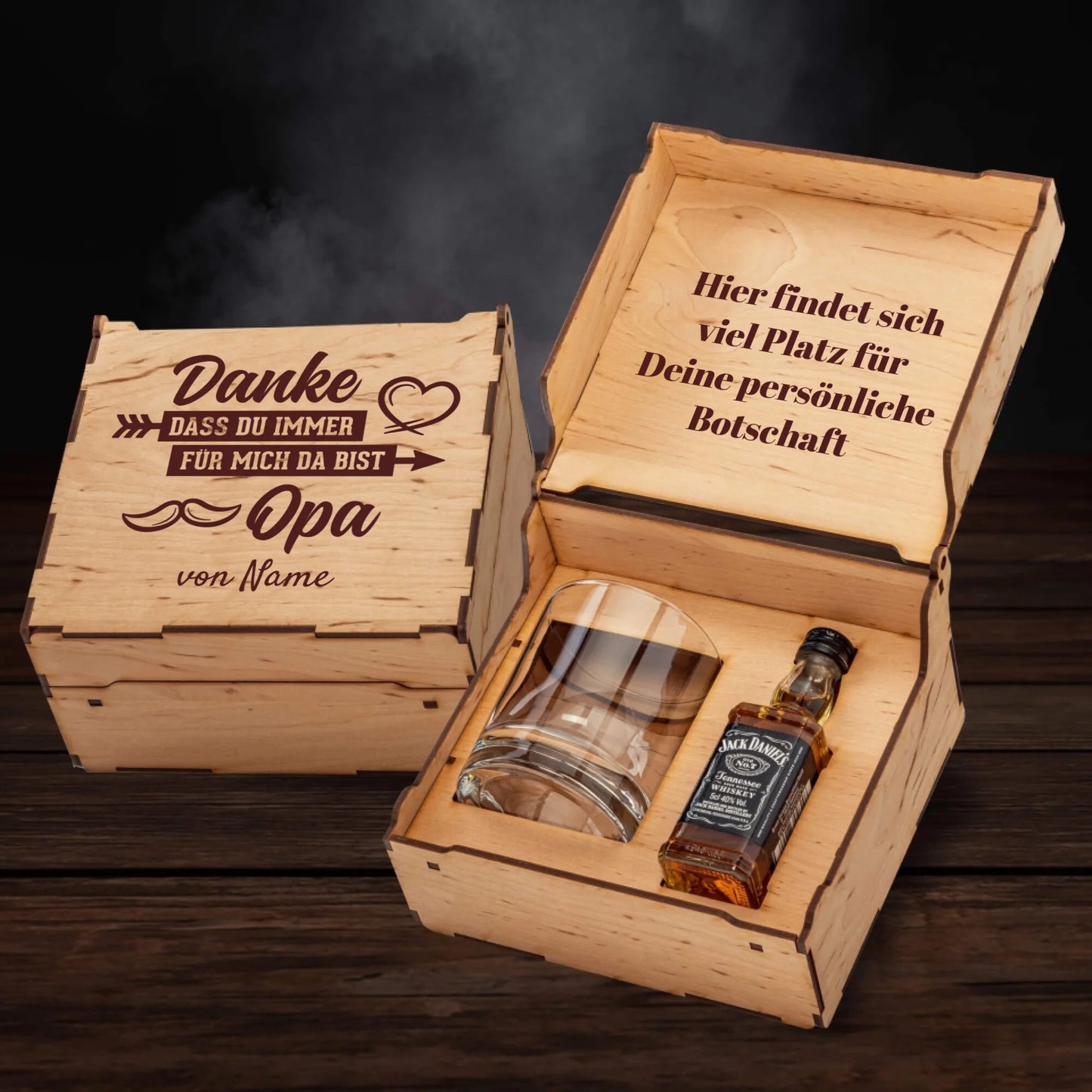 Jack Daniel´s Geschenkbox - Danke dass du immer für mich da bist Opa - personalisierbar