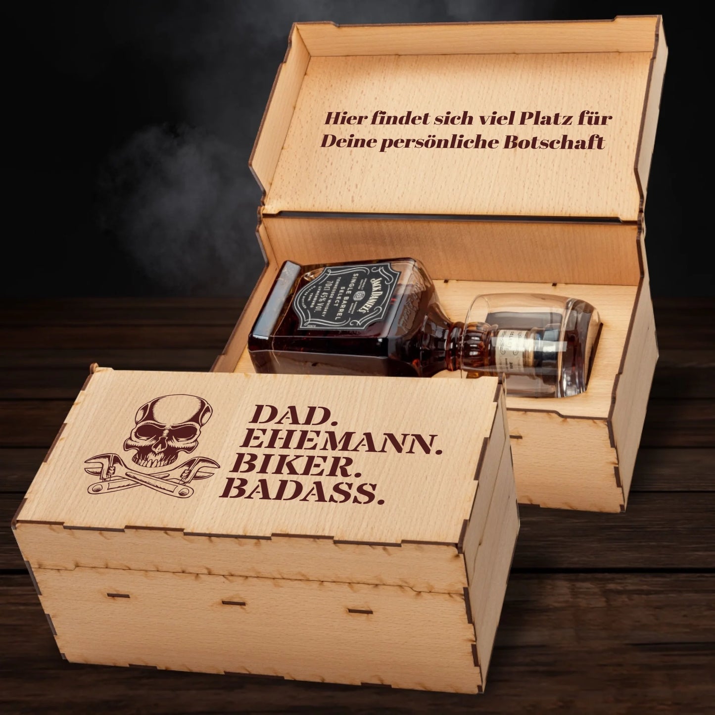 Jack Daniel´s Geschenkbox - Biker Dad. - personalisierbar