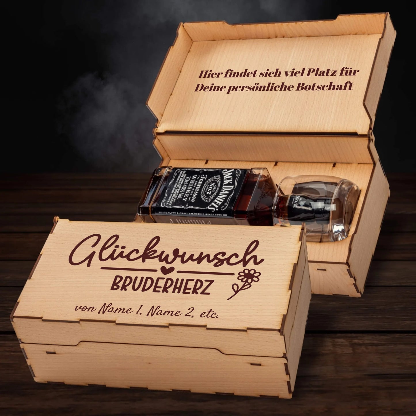 Jack Daniel´s Geschenkbox - Glückwunsch Bruderherz