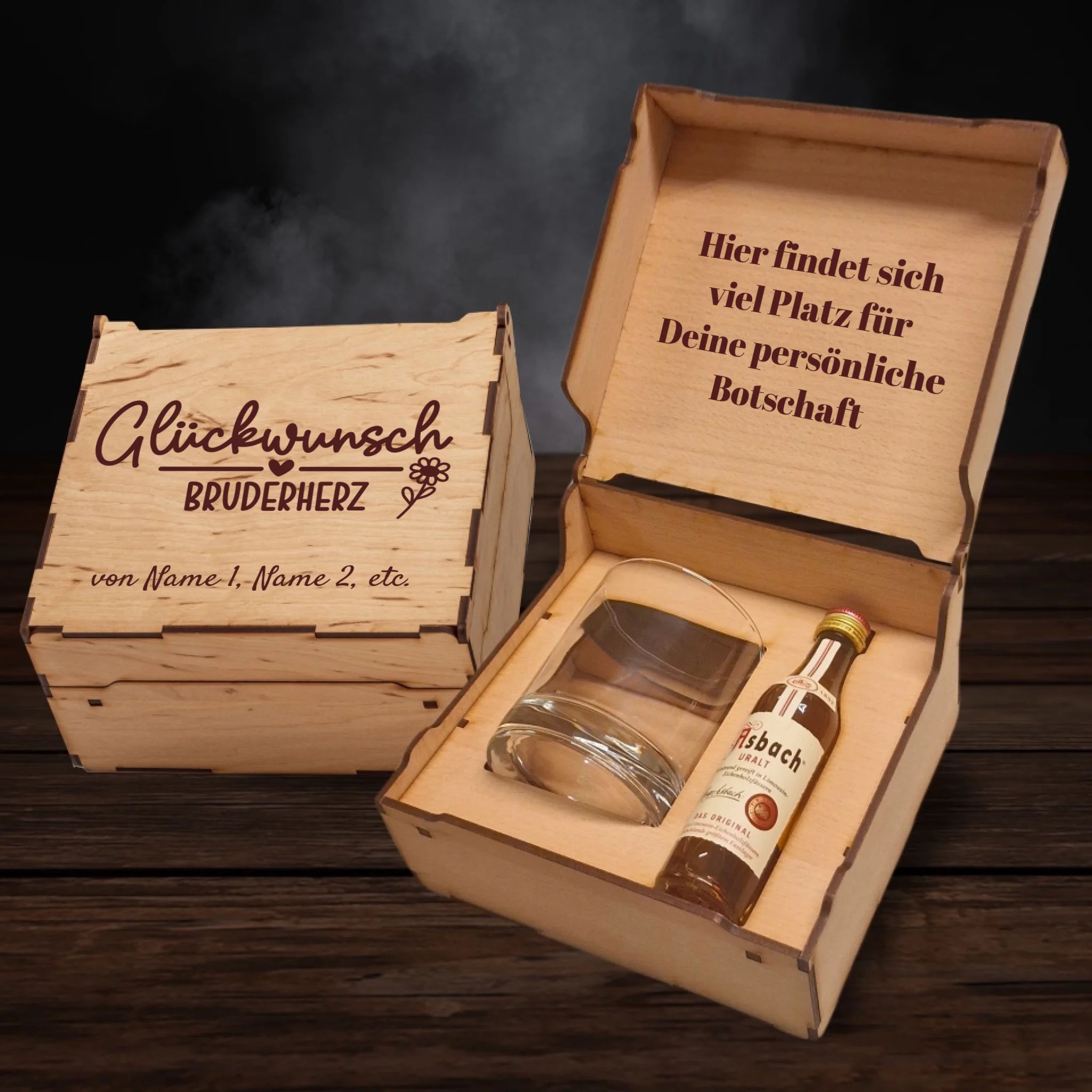 Asbach Geschenkbox - Glückwunsch Bruderherz