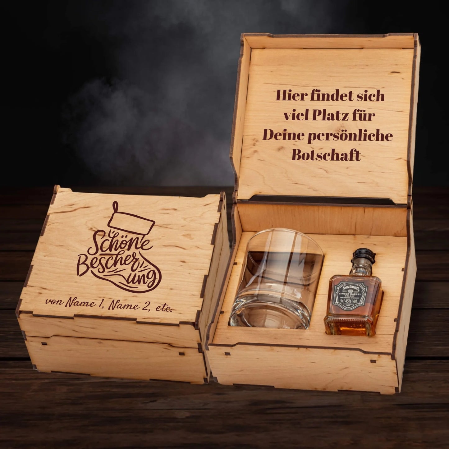 Jack Daniel´s Geschenkbox - Weihnachtssocken Schöne Bescherung