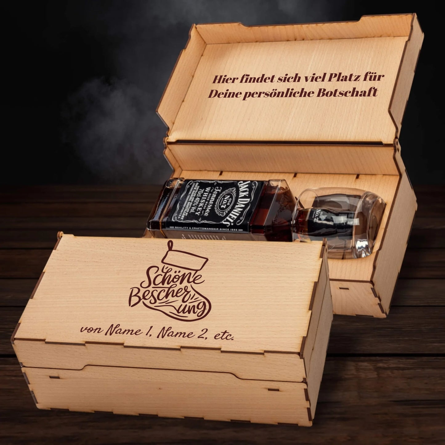 Jack Daniel´s Geschenkbox - Weihnachtssocken Schöne Bescherung