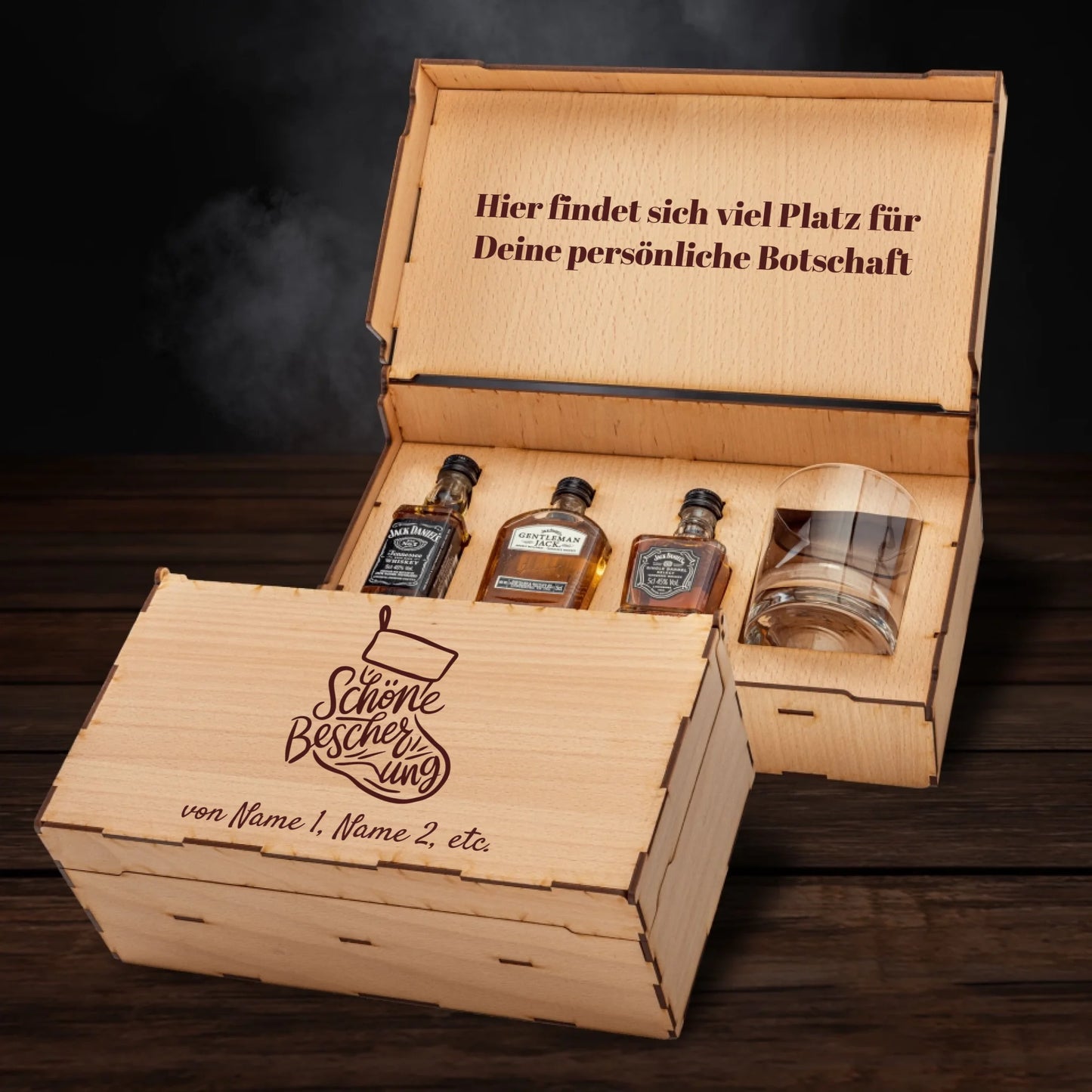 Jack Daniel´s Geschenkbox - Weihnachtssocken Schöne Bescherung