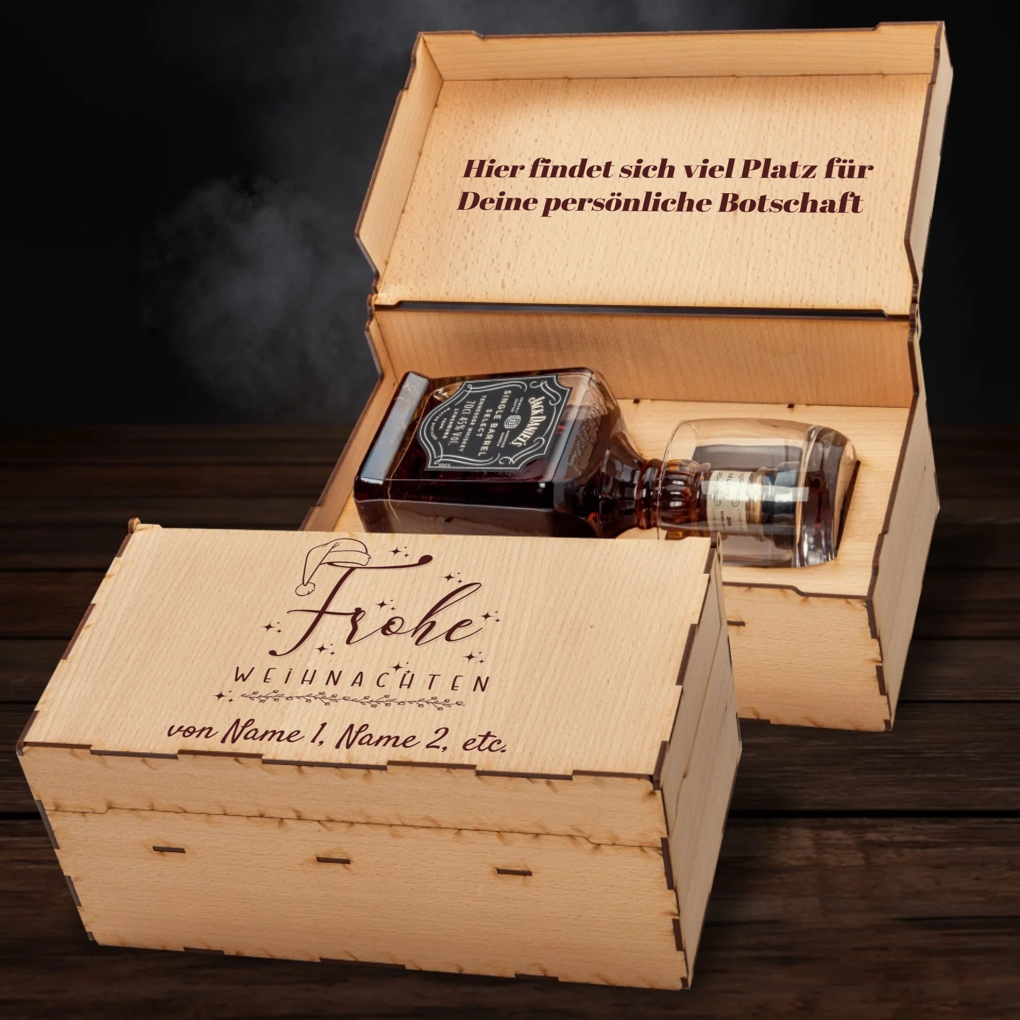 Jack Daniel´s Geschenkbox - Frohe Weihnachten mit Weihnachtsmütze