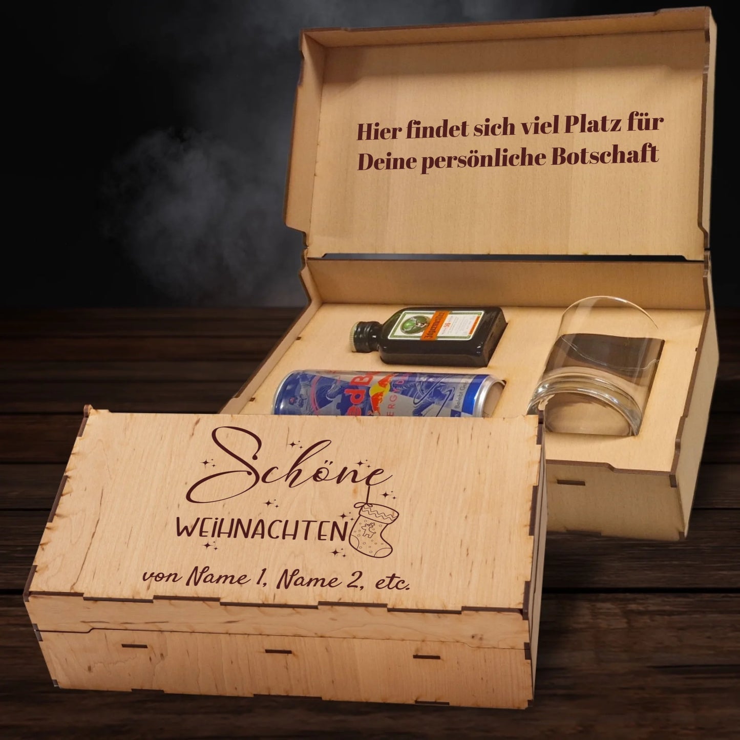 Jägermeister Geschenkbox - Schöne Weihnachten - Socken