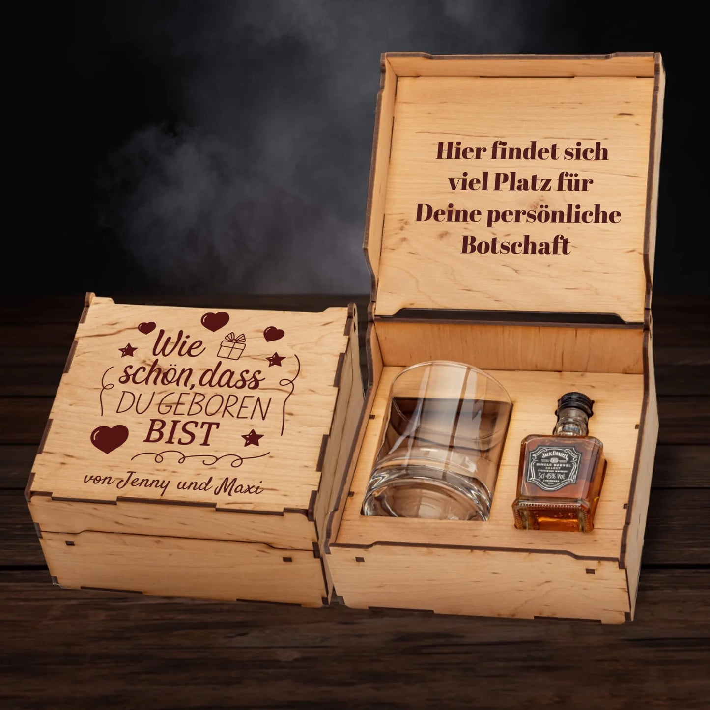 Jack Daniels Geschenkbox - Wie schön, dass du geboren bist