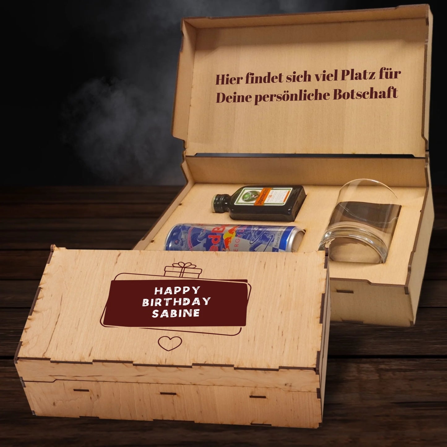 Jägermeister Geschenkbox - Happy Birthday Banner