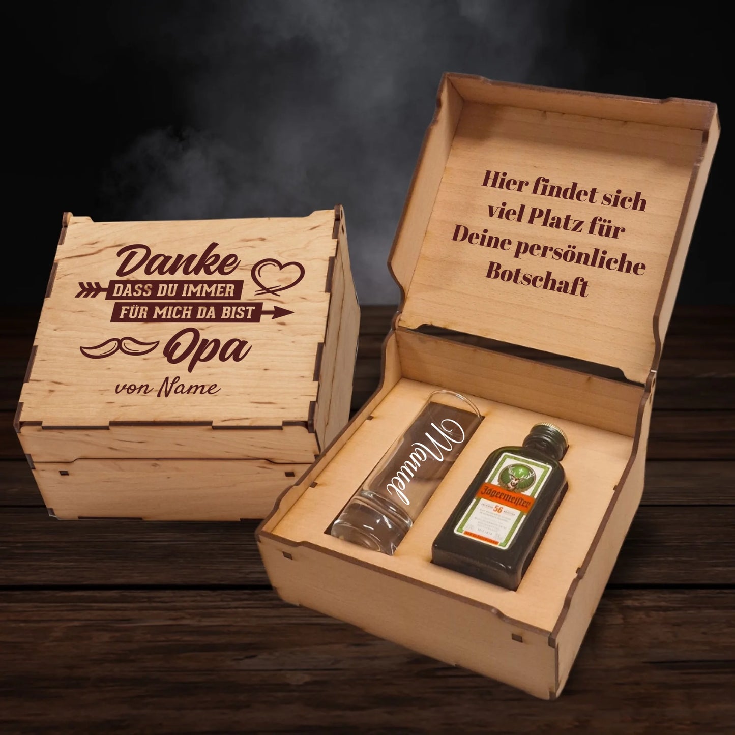 Jägermeister Geschenkbox - Danke dass du immer für mich da bist Opa